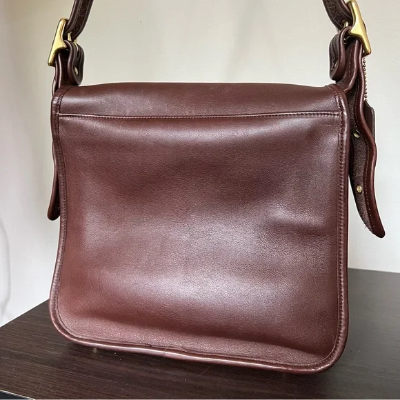 Vintage coach stewardess bag 9525 mahogany made in Costa Rica - Picture 2 of 12